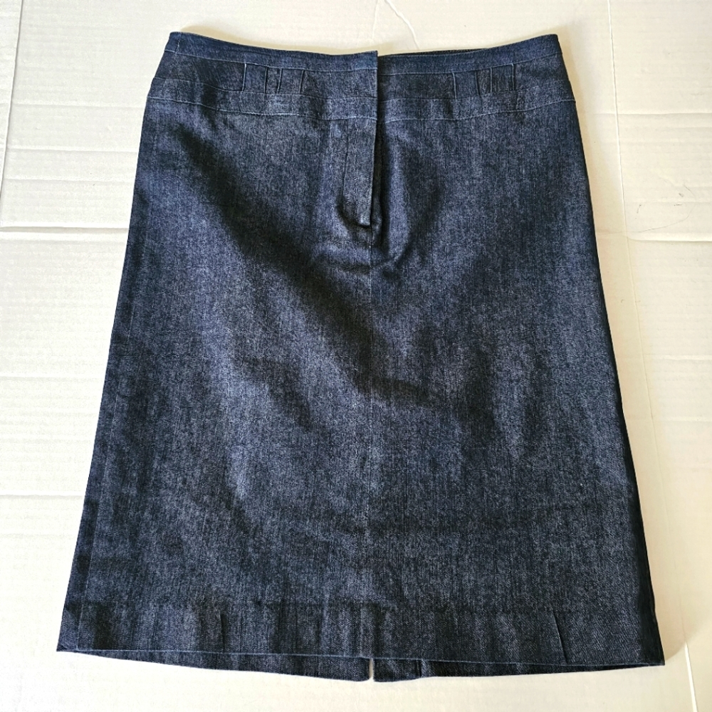 Sandro Sportswear blue denim pencil skirt size 8 stretch
